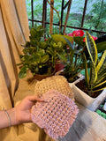 Macrame Coasters (Pair), hand-crocheted by Mindori