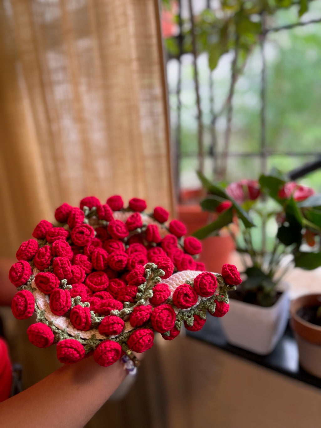 Mini Rose Bouquet Blanket, another view