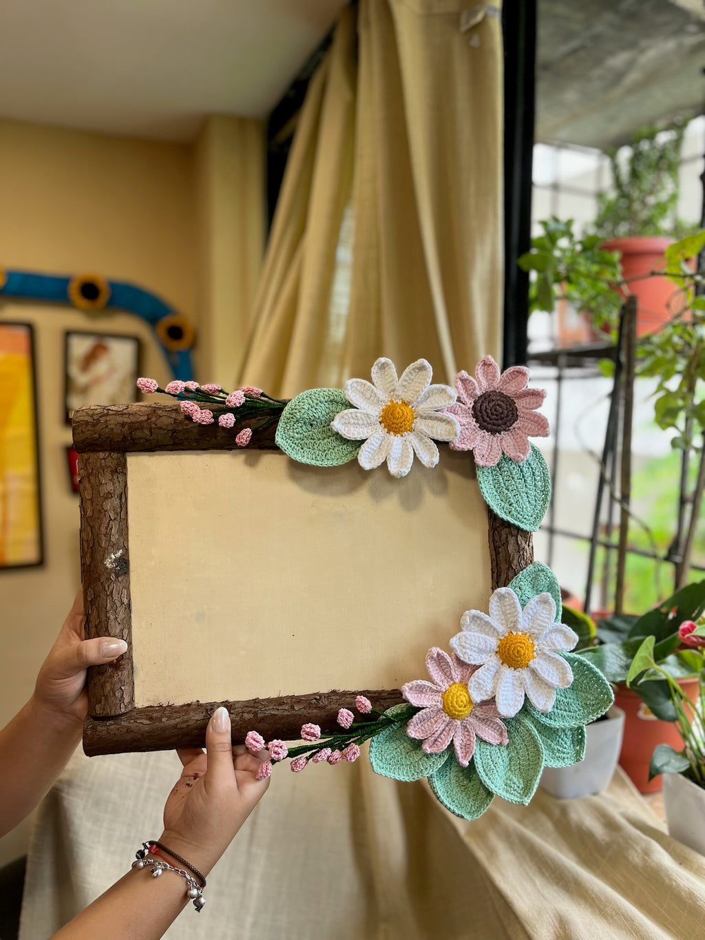 Name Plate Crochet Frame, another view