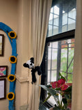 Panda Curtain Tie, hand-crocheted by Mindori