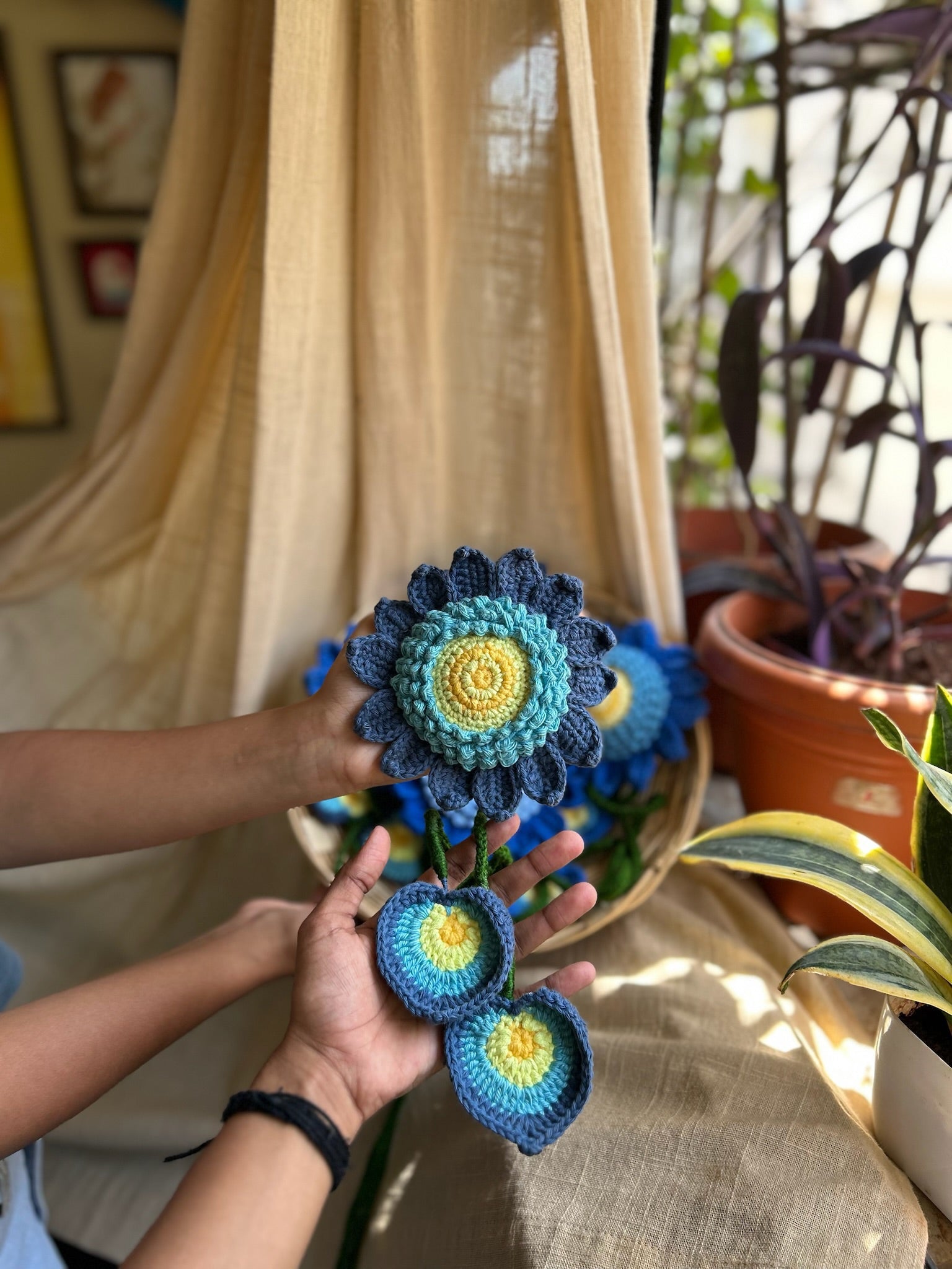 Starry Night Curtain Tie, another view