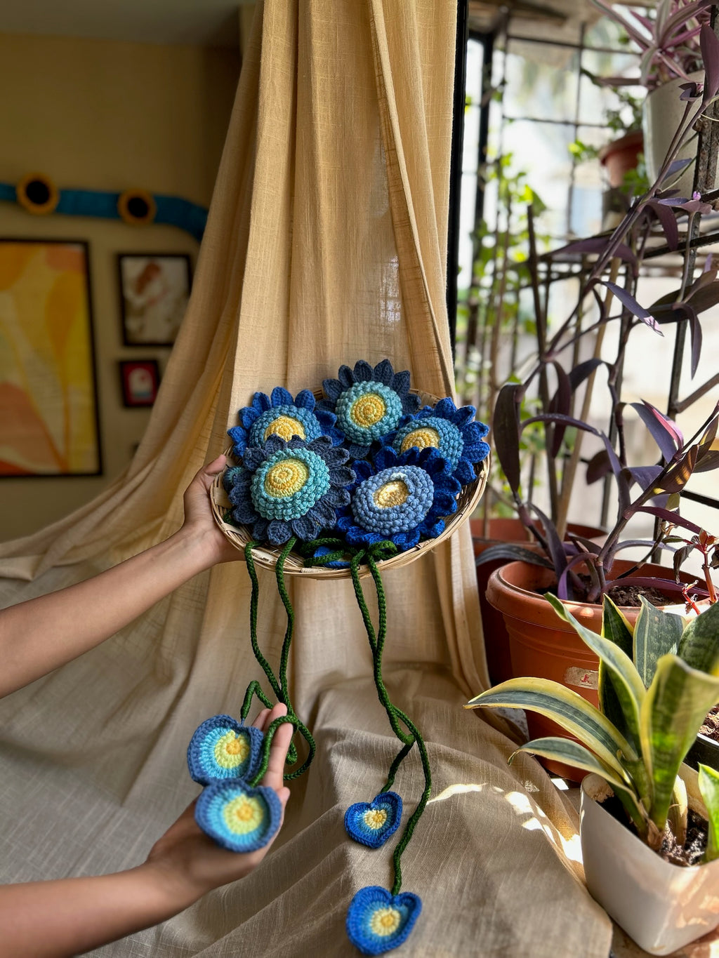 Starry Night Curtain Tie, another view