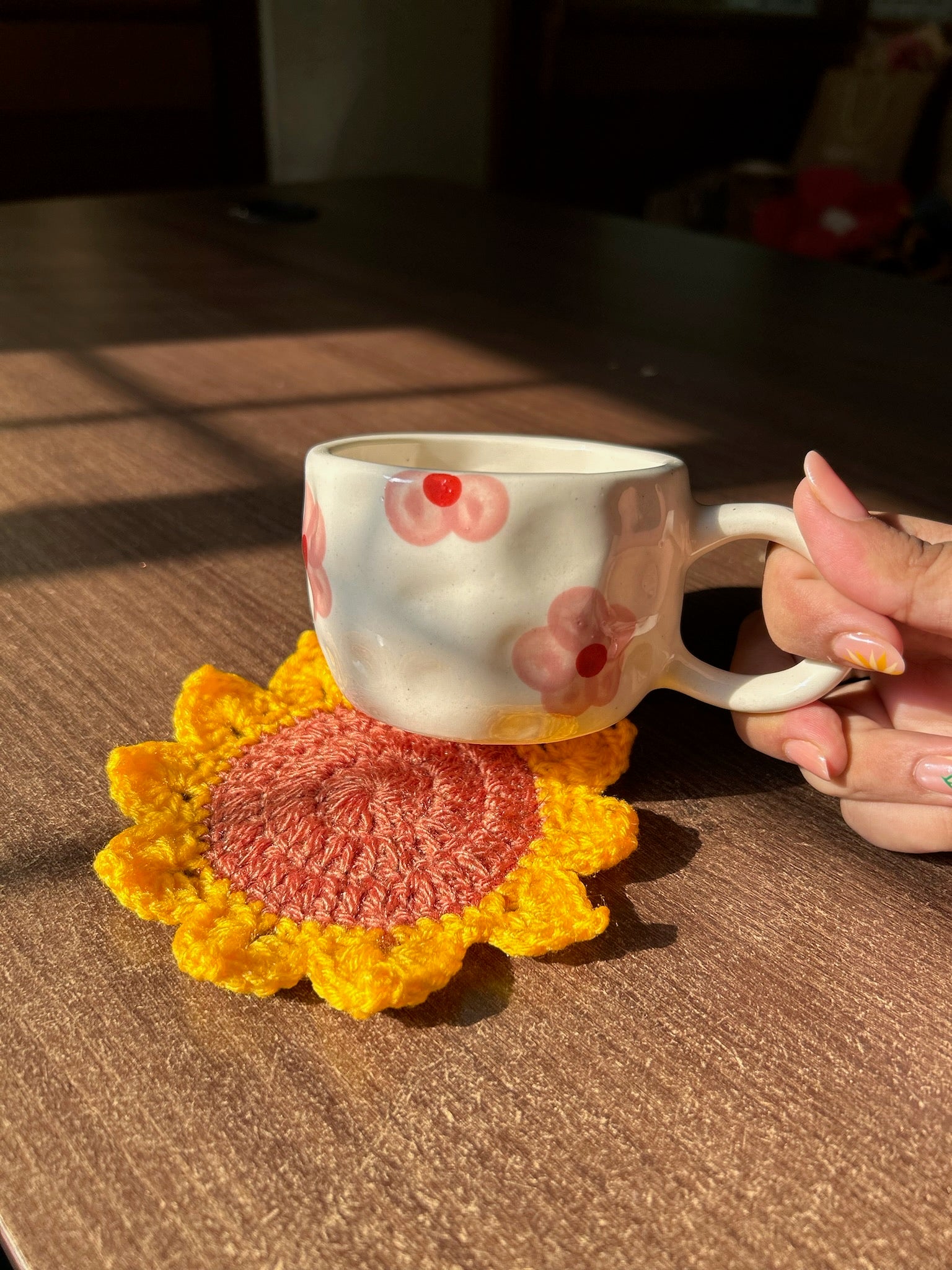 Sunflower Coasters (Pair), another view