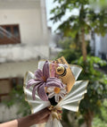 Bee & Lily Bouquet, hand-crocheted by Mindori