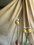 Honey Bee Stick, hand-crocheted by Mindori