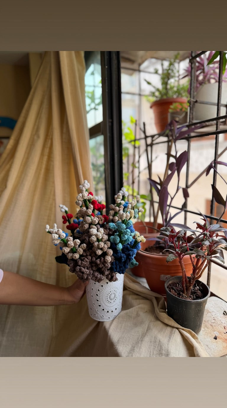 Hyacinth Flower, hand-crocheted by Mindori