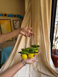 Nimbu Mirchi Charm, hand-crocheted by Mindori