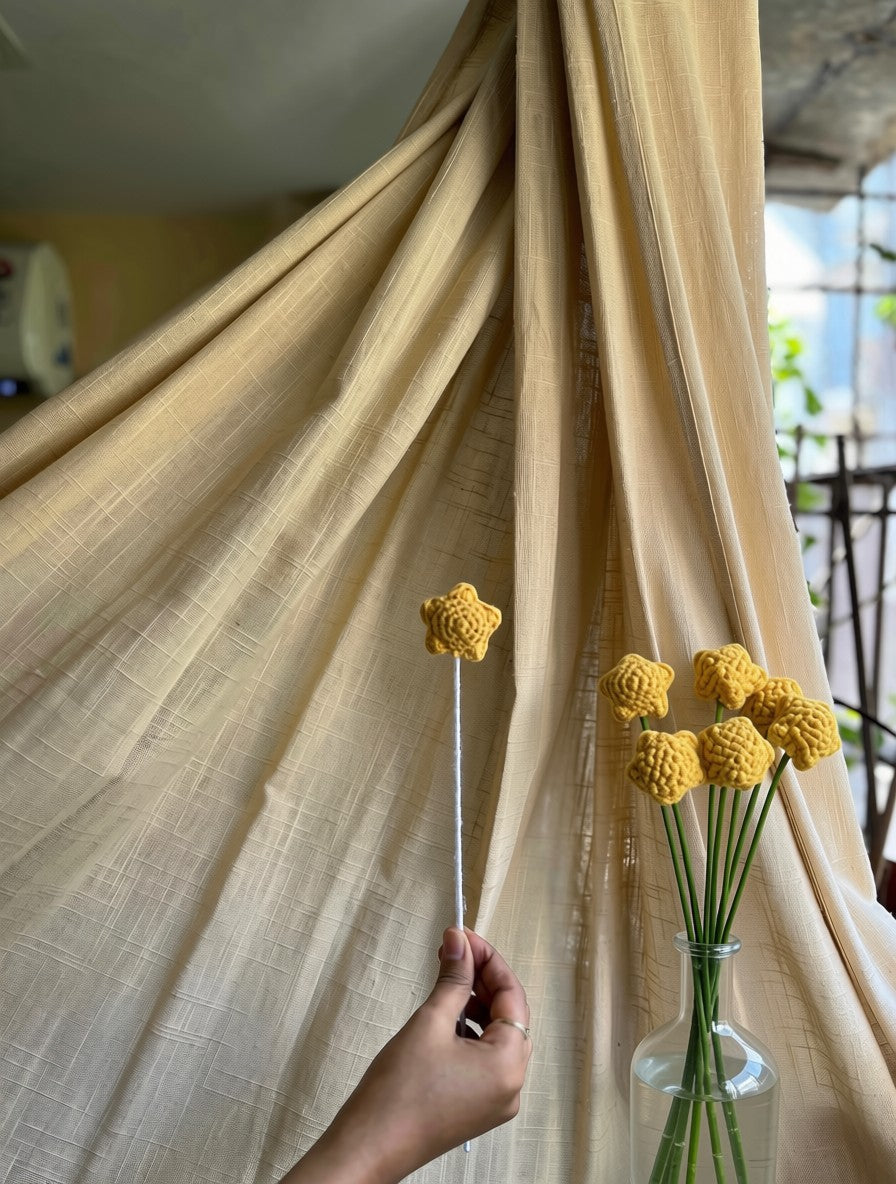Star Stick, hand-crocheted by Mindori