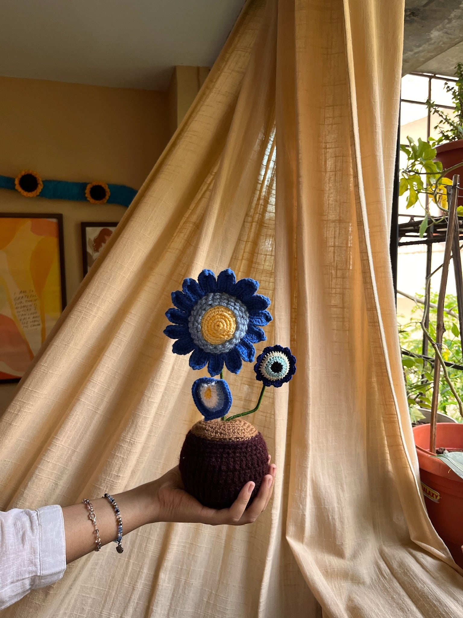 Starry Night With Evil Eye Pot