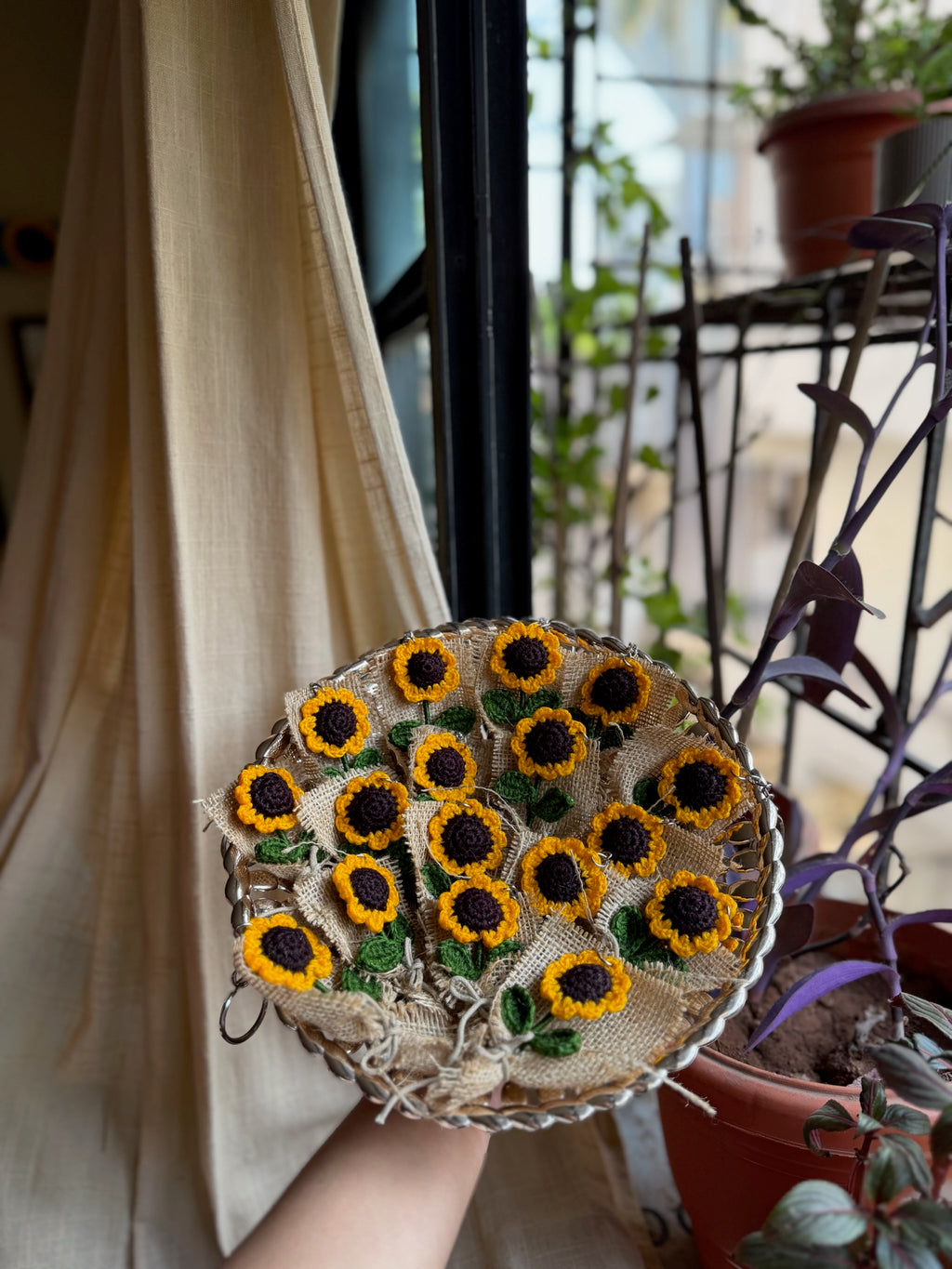 Sunflower Bouquet Keychain